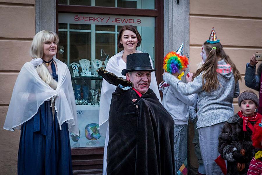 Carnival parade in Český Krumlov, 13th February 2018