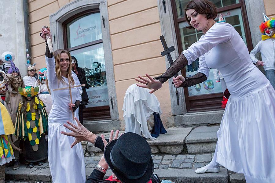 Carnival parade in Český Krumlov, 13th February 2018