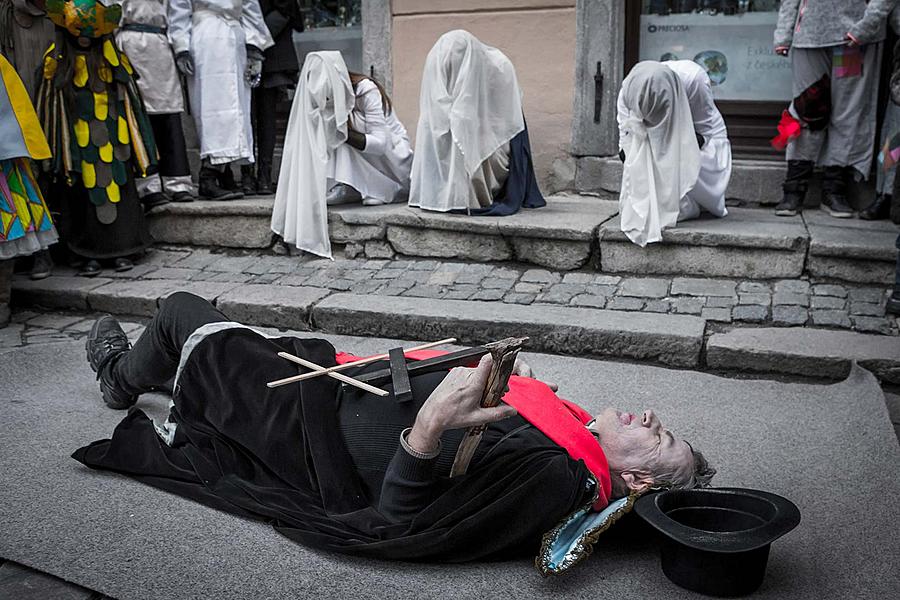 Carnival parade in Český Krumlov, 13th February 2018