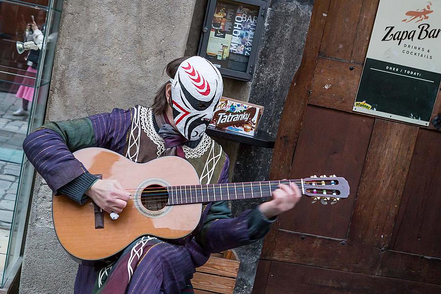 Carnival parade in Český Krumlov, 13th February 2018