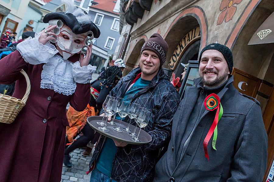 Carnival parade in Český Krumlov, 13th February 2018