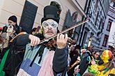 Carnival parade in Český Krumlov, 13th February 2018, photo by: Lubor Mrázek