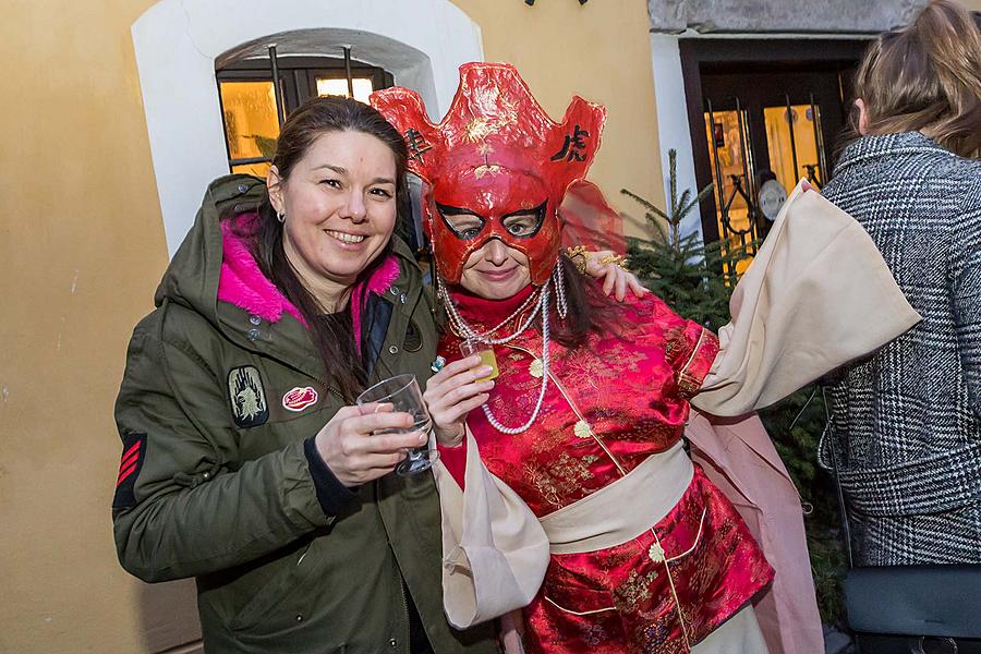 Carnival parade in Český Krumlov, 13th February 2018