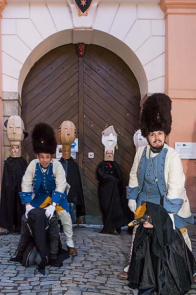 Carnival parade in Český Krumlov, 13th February 2018