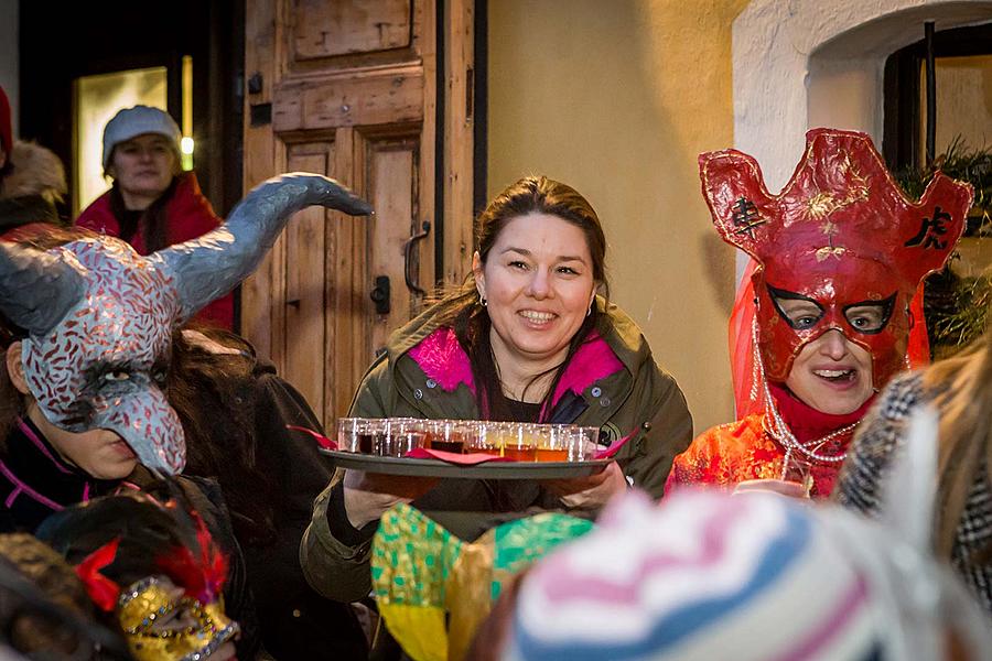 Carnival parade in Český Krumlov, 13th February 2018