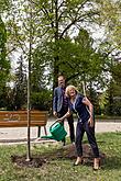 Planting of Olga Havlová Tree - Magical Krumlov 1.5.2018, photo by: Lubor Mrázek