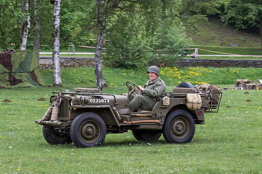 Festakt anlässlich des 73. Jahrestages des Endes des Zweiten Weltkriegs - Letzter Kampf, Český Krumlov 5.5.2018