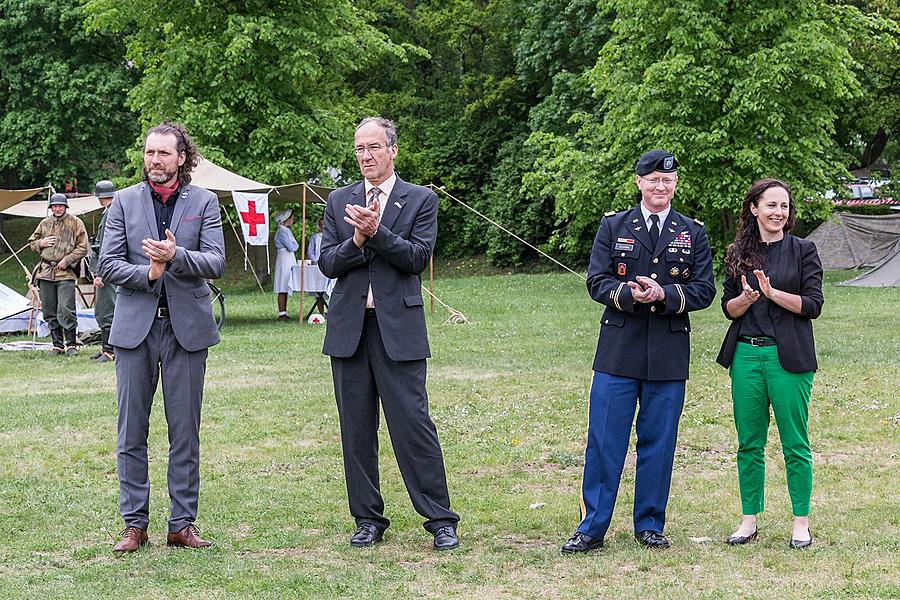 Festakt anlässlich des 73. Jahrestages des Endes des Zweiten Weltkriegs - Letzter Kampf, Český Krumlov 5.5.2018