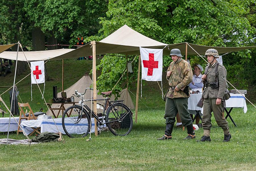 Festakt anlässlich des 73. Jahrestages des Endes des Zweiten Weltkriegs - Letzter Kampf, Český Krumlov 5.5.2018