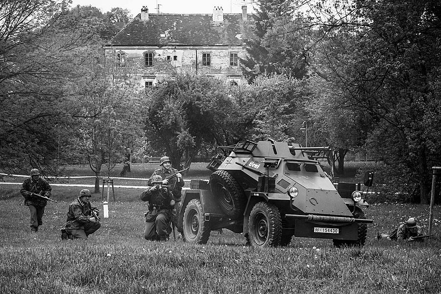 Festakt anlässlich des 73. Jahrestages des Endes des Zweiten Weltkriegs - Letzter Kampf, Český Krumlov 5.5.2018