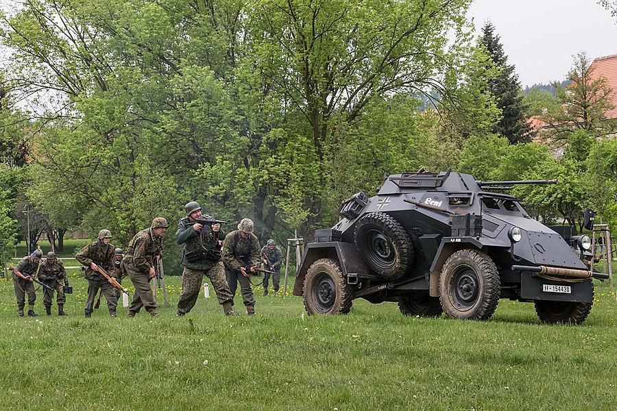 Festakt anlässlich des 73. Jahrestages des Endes des Zweiten Weltkriegs - Letzter Kampf, Český Krumlov 5.5.2018