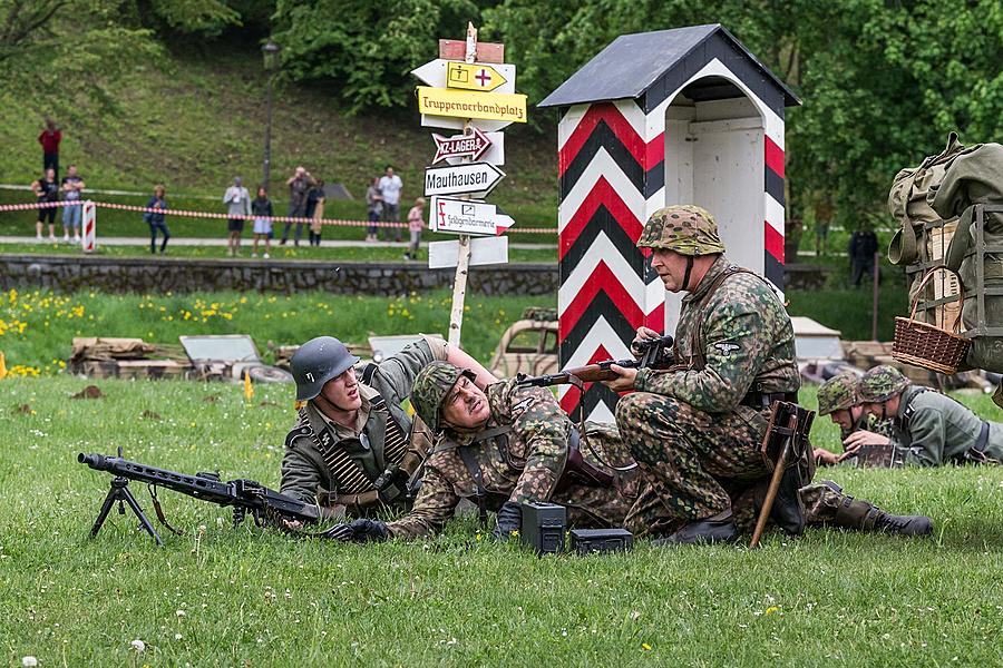 Festakt anlässlich des 73. Jahrestages des Endes des Zweiten Weltkriegs - Letzter Kampf, Český Krumlov 5.5.2018