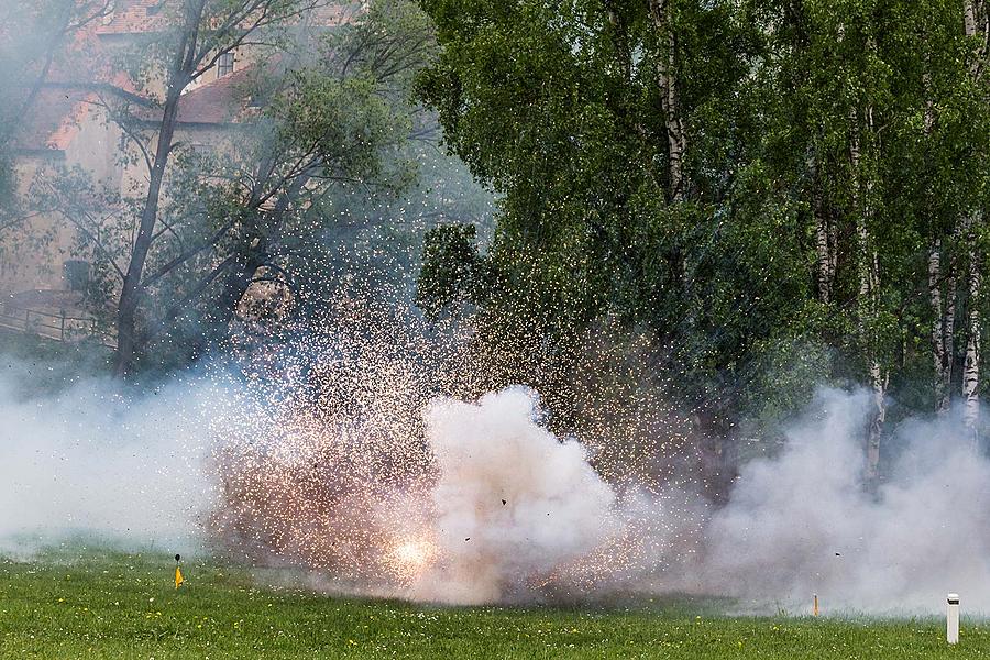 Slavnostní akt u příležitosti 73. výročí konce 2. světové války - Poslední bitva, Jelení zahrada v Českém Krumlově 5.5.2018