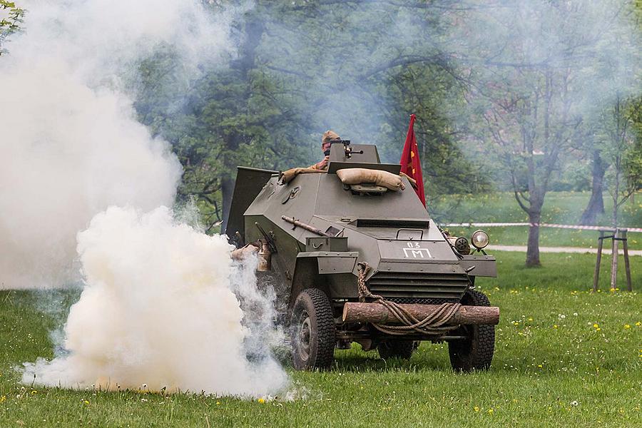 Festakt anlässlich des 73. Jahrestages des Endes des Zweiten Weltkriegs - Letzter Kampf, Český Krumlov 5.5.2018