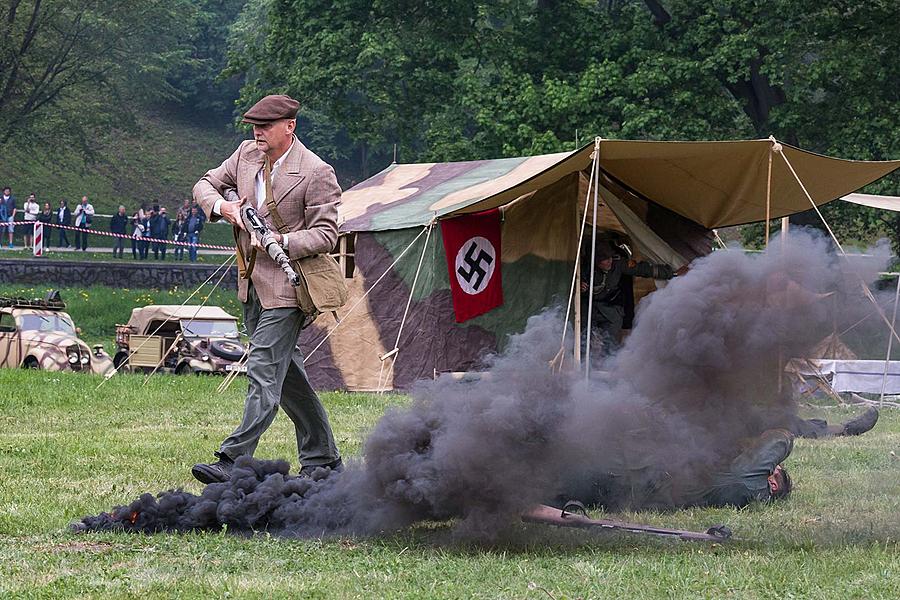 Festakt anlässlich des 73. Jahrestages des Endes des Zweiten Weltkriegs - Letzter Kampf, Český Krumlov 5.5.2018