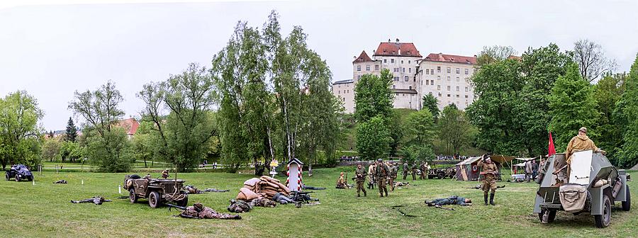 Festakt anlässlich des 73. Jahrestages des Endes des Zweiten Weltkriegs - Letzter Kampf, Český Krumlov 5.5.2018