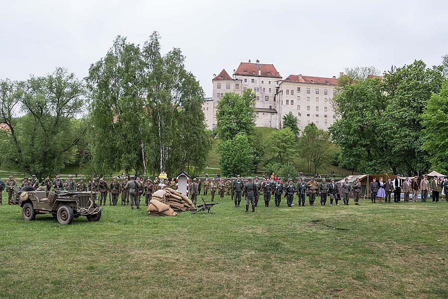 Festakt anlässlich des 73. Jahrestages des Endes des Zweiten Weltkriegs - Letzter Kampf, Český Krumlov 5.5.2018