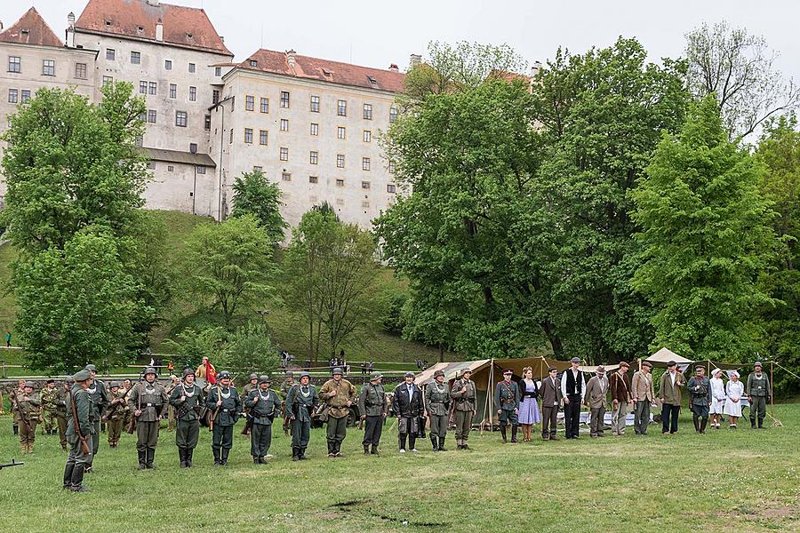 Festakt anlässlich des 73. Jahrestages des Endes des Zweiten Weltkriegs - Letzter Kampf, Český Krumlov 5.5.2018