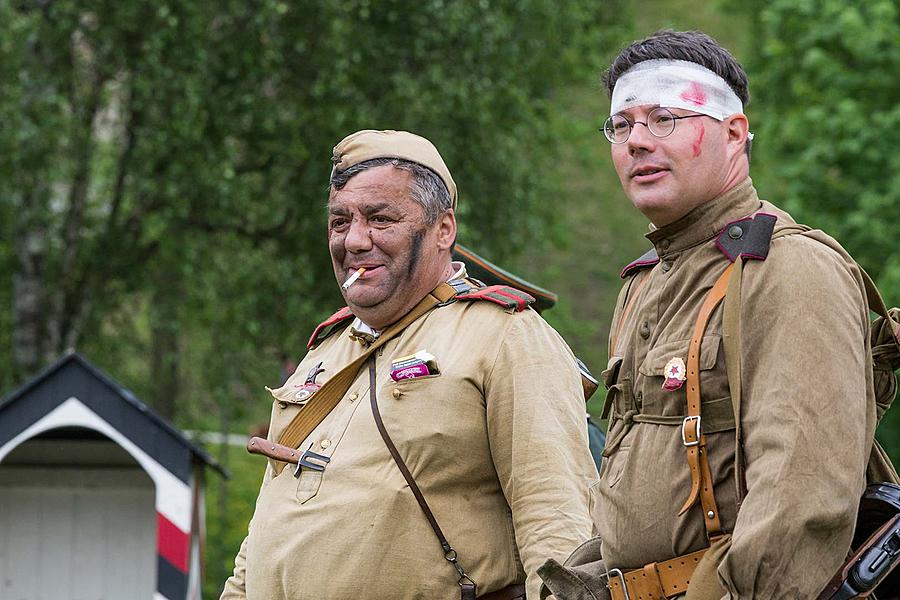 Festakt anlässlich des 73. Jahrestages des Endes des Zweiten Weltkriegs - Letzter Kampf, Český Krumlov 5.5.2018