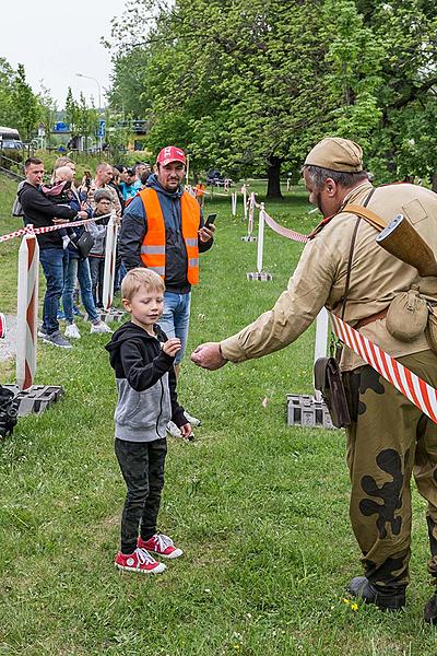 Slavnostní akt u příležitosti 73. výročí konce 2. světové války - Poslední bitva, Jelení zahrada v Českém Krumlově 5.5.2018