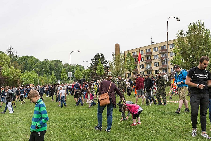 Slavnostní akt u příležitosti 73. výročí konce 2. světové války - Poslední bitva, Jelení zahrada v Českém Krumlově 5.5.2018