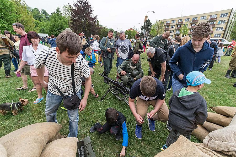 Festakt anlässlich des 73. Jahrestages des Endes des Zweiten Weltkriegs - Letzter Kampf, Český Krumlov 5.5.2018