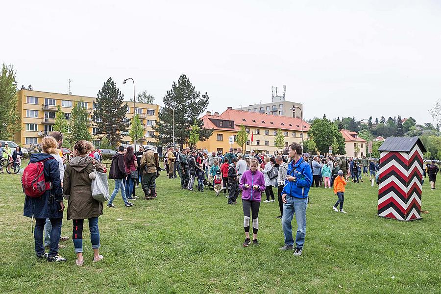 Slavnostní akt u příležitosti 73. výročí konce 2. světové války - Poslední bitva, Jelení zahrada v Českém Krumlově 5.5.2018