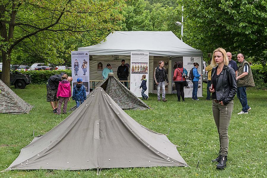 Festakt anlässlich des 73. Jahrestages des Endes des Zweiten Weltkriegs - Letzter Kampf, Český Krumlov 5.5.2018