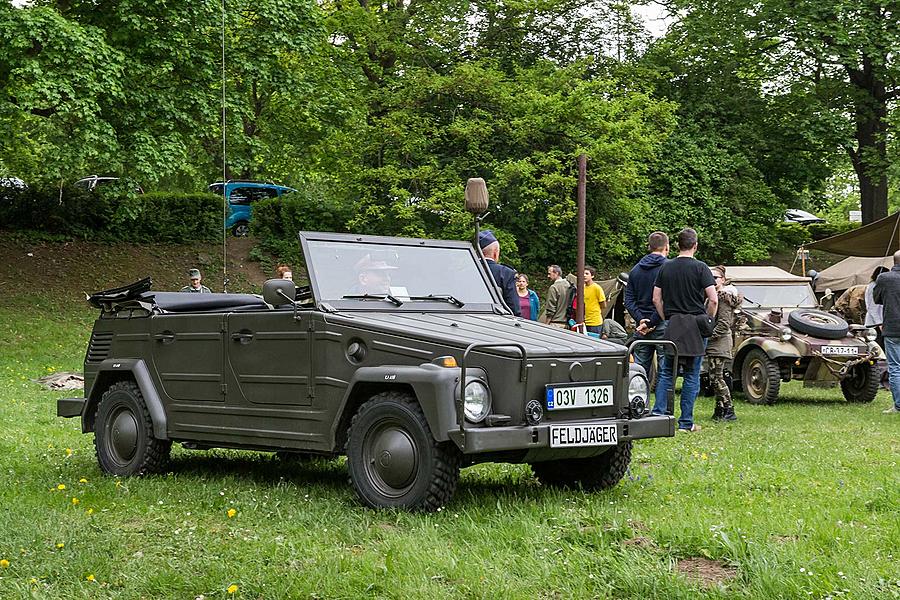 Slavnostní akt u příležitosti 73. výročí konce 2. světové války - Poslední bitva, Jelení zahrada v Českém Krumlově 5.5.2018