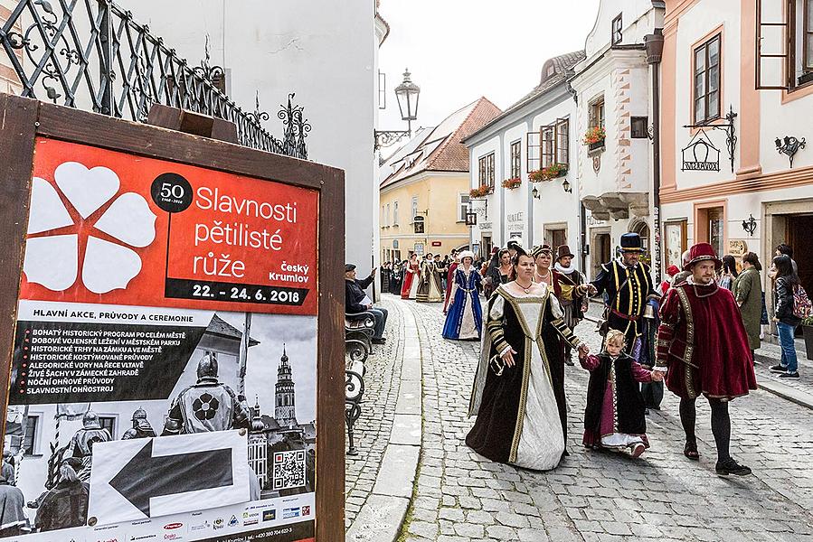 Five-Petalled Rose Celebrations ®, Český Krumlov, Friday 22. 6. 2018