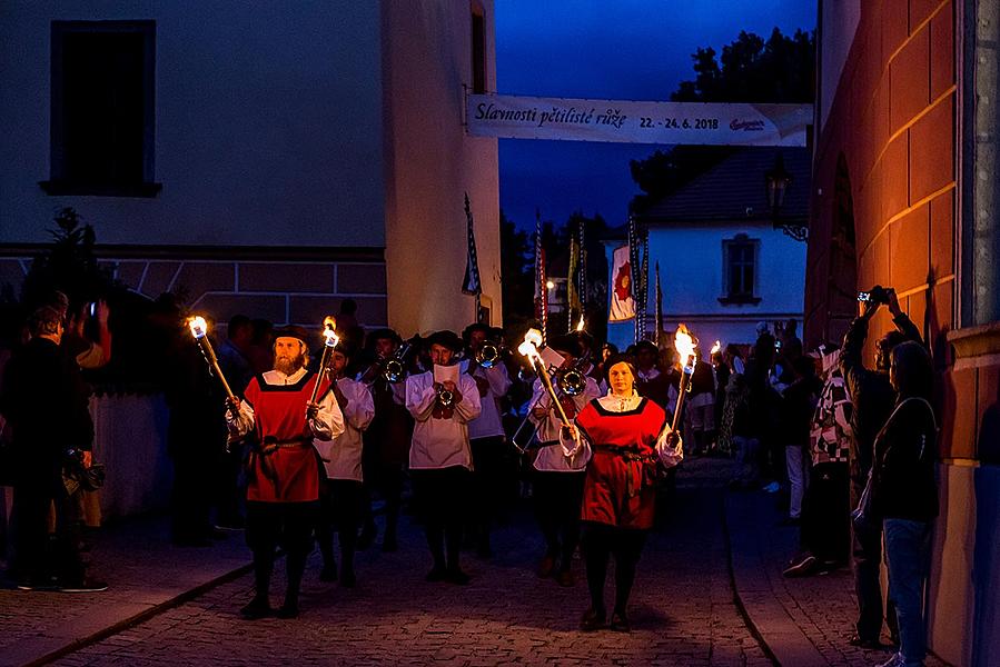 Slavnosti pětilisté růže ®, Český Krumlov, pátek 22. 6. 2018