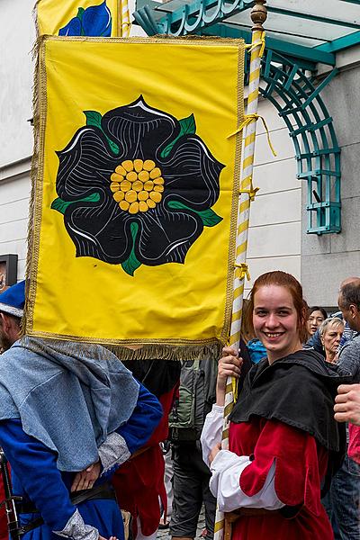 Fest der fünfblättrigen Rose ®, Český Krumlov, Samstag 23. 6. 2018