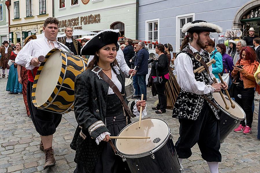 Slavnosti pětilisté růže ®, Český Krumlov, sobota 23. 6. 2018