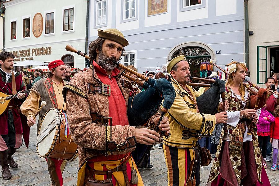 Fest der fünfblättrigen Rose ®, Český Krumlov, Samstag 23. 6. 2018