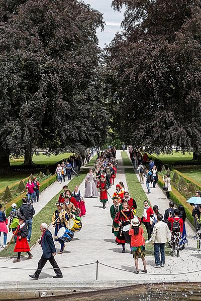 Fest der fünfblättrigen Rose ®, Český Krumlov, Sonntag 23. 6. 2018