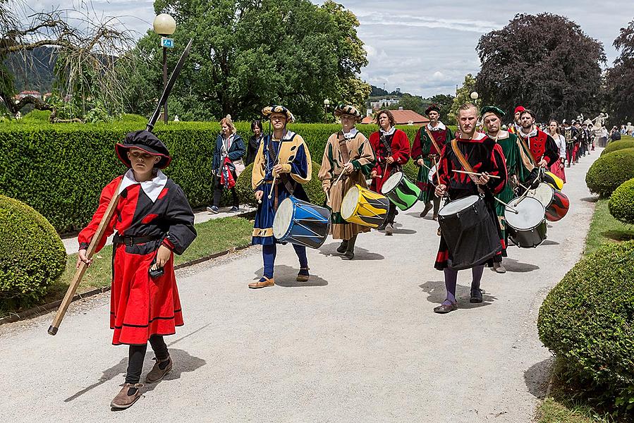 Fest der fünfblättrigen Rose ®, Český Krumlov, Sonntag 23. 6. 2018