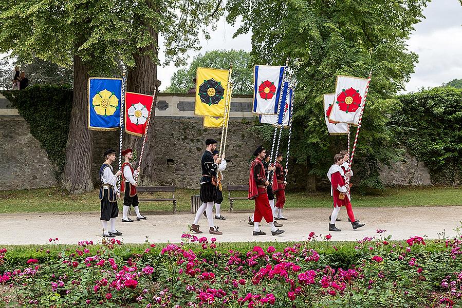 Fest der fünfblättrigen Rose ®, Český Krumlov, Sonntag 23. 6. 2018