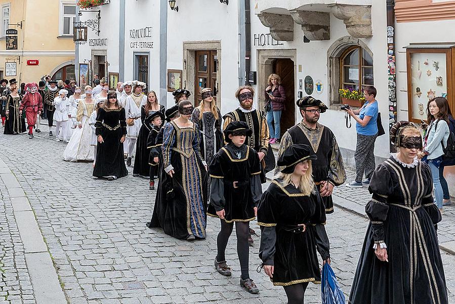 Slavnosti pětilisté růže ®, Český Krumlov, neděle 24. 6. 2018