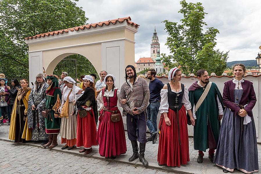 Fest der fünfblättrigen Rose ®, Český Krumlov, Sonntag 23. 6. 2018