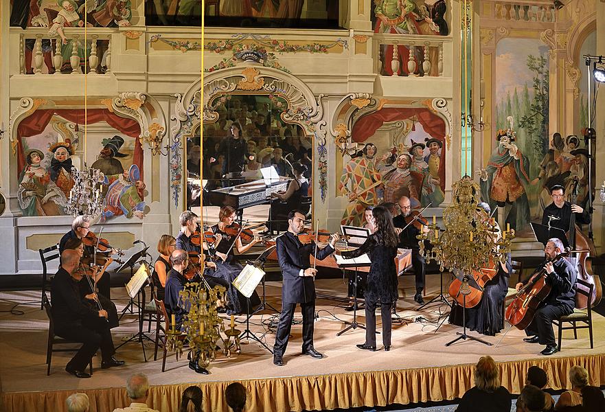 Amin Ghafari (housle), Sukův komorní orchestr, Nikol Kraft (dirigentka), Mezinárodní hudební festival Český Krumlov 8.8.2018