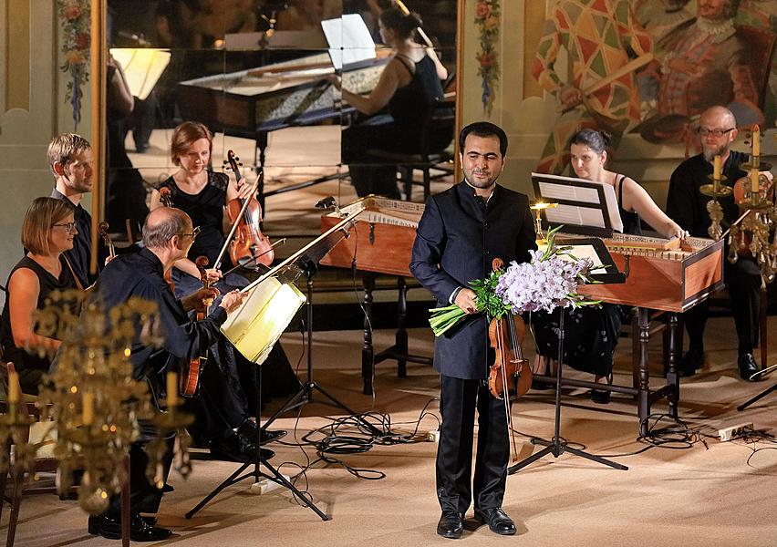 Amin Ghafari (housle), Sukův komorní orchestr, Nikol Kraft (dirigentka), Mezinárodní hudební festival Český Krumlov 8.8.2018