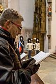 Oslava 100 let republiky v Českém Krumlově, Schwarzenberská granátnická garda - slavnostní kirchparáda a mše svatá v kostele sv. Víta, 28.10.2018, foto: Lubor Mrázek