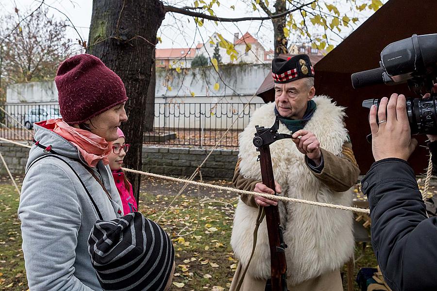 Oslava 100 let republiky v Českém Krumlově, Vojáci velké války v Českém Krumlově - park za Městským divadlem Český Krumlov, 28.10.2018