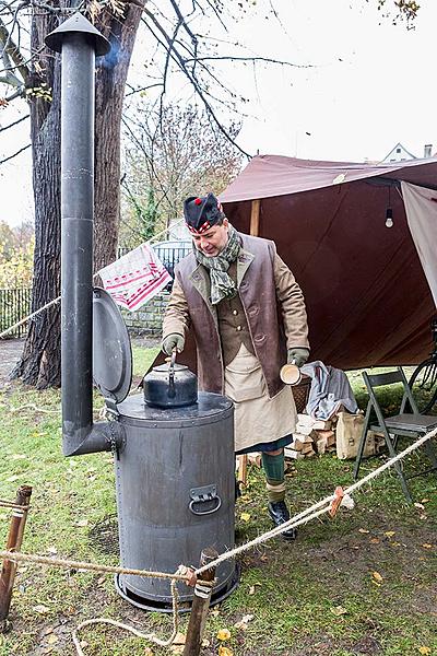 Oslava 100 let republiky v Českém Krumlově, Vojáci velké války v Českém Krumlově - park za Městským divadlem Český Krumlov, 28.10.2018