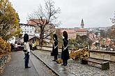 Oslava 100 let republiky v Českém Krumlově, Schwarzenberská granátnická garda - slavnostní salva nad městem, 28.10.2018, foto: Lubor Mrázek