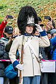 Oslava 100 let republiky v Českém Krumlově, Schwarzenberská granátnická garda - slavnostní salva nad městem, 28.10.2018, foto: Lubor Mrázek