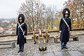 Oslava 100 let republiky v Českém Krumlově, Schwarzenberská granátnická garda - slavnostní salva nad městem, 28.10.2018, foto: Lubor Mrázek