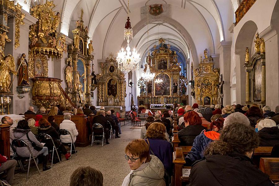 Oslava 100 let republiky v Českém Krumlově, slavnostní koncert 100 let od rozeznění varhan klášterního kostela českou státní hymnou, 28.10.2018