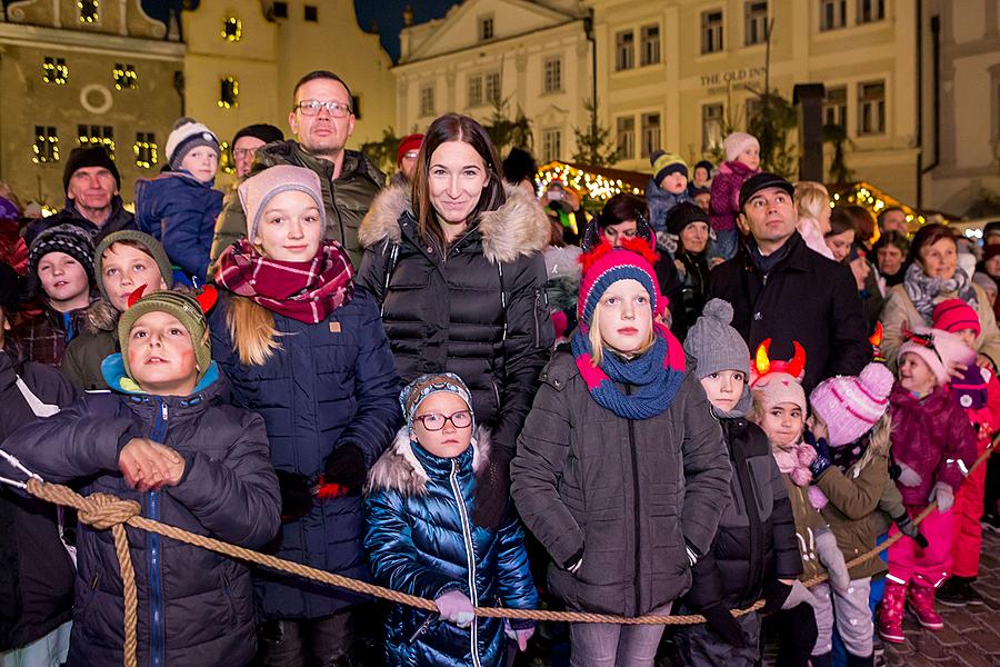 Mikulášská nadílka 5.12.2018, Advent a Vánoce v Českém Krumlově