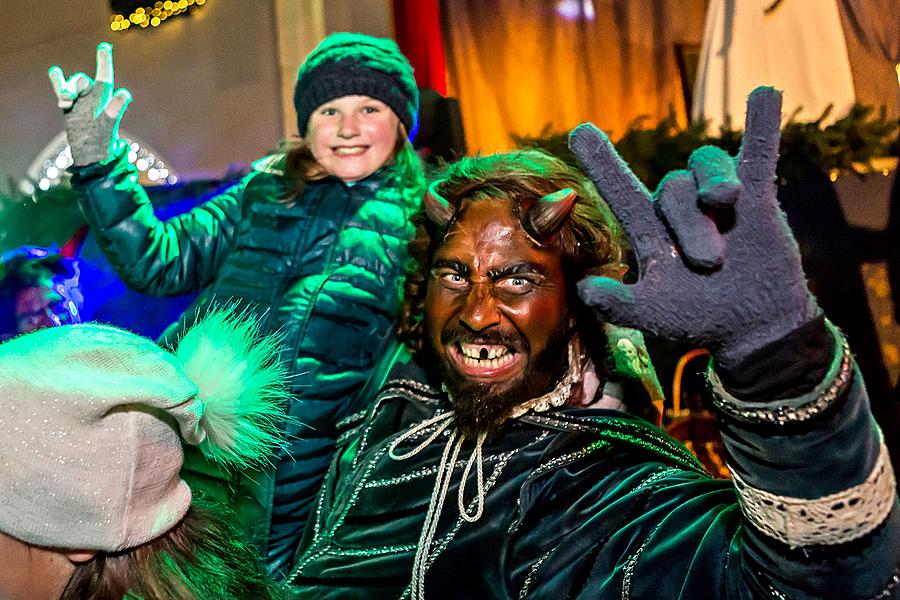 Nikolausbescherung 5.12.2018, Advent und Weihnachten in Český Krumlov